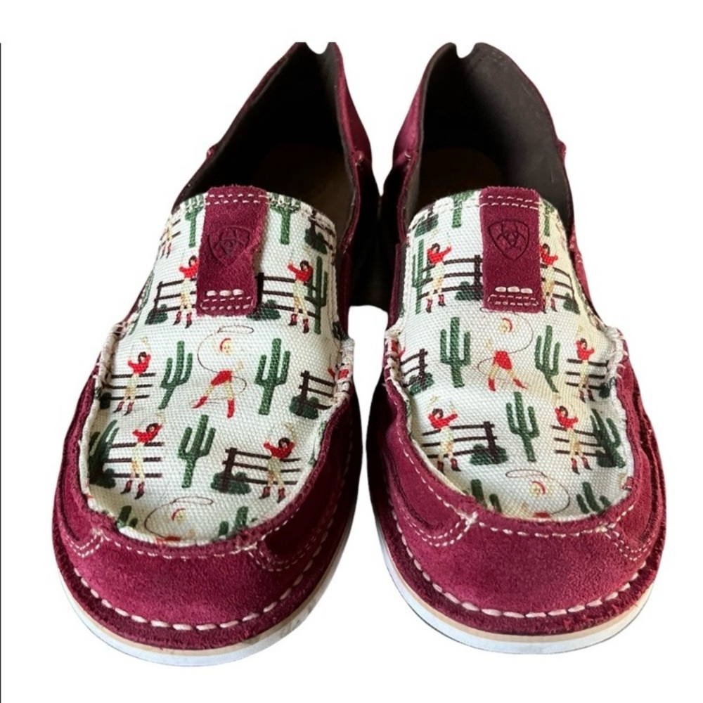 Ariat Cruiser Slip On Flat Leather Loafer Cactus Cowgirl